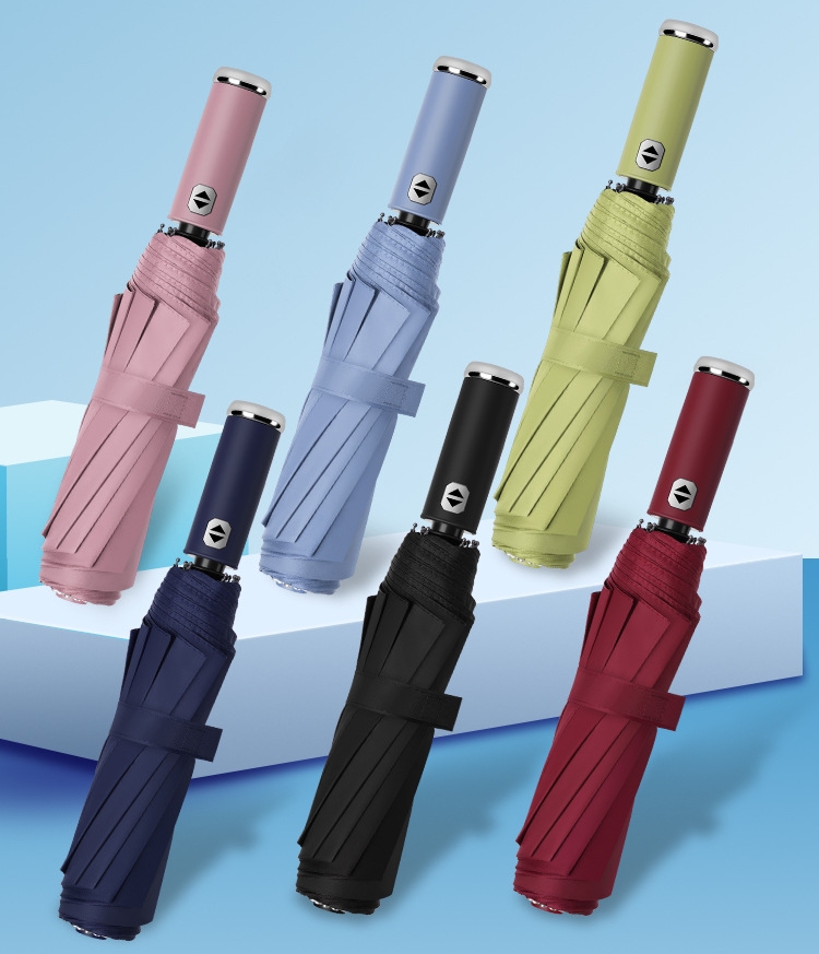 Automatic Folding Umbrella with Led Light — Automatic Umbrella OEM for business and corporate programs, custom logo, image 2
