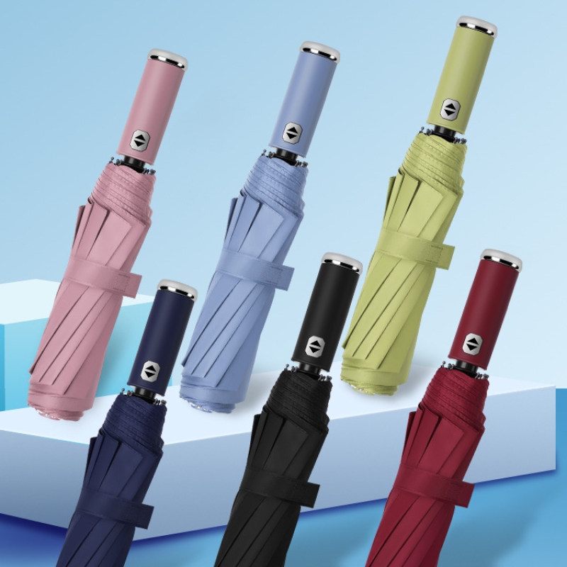 Automatic Folding Umbrella with Led Light OEM detail photo 1