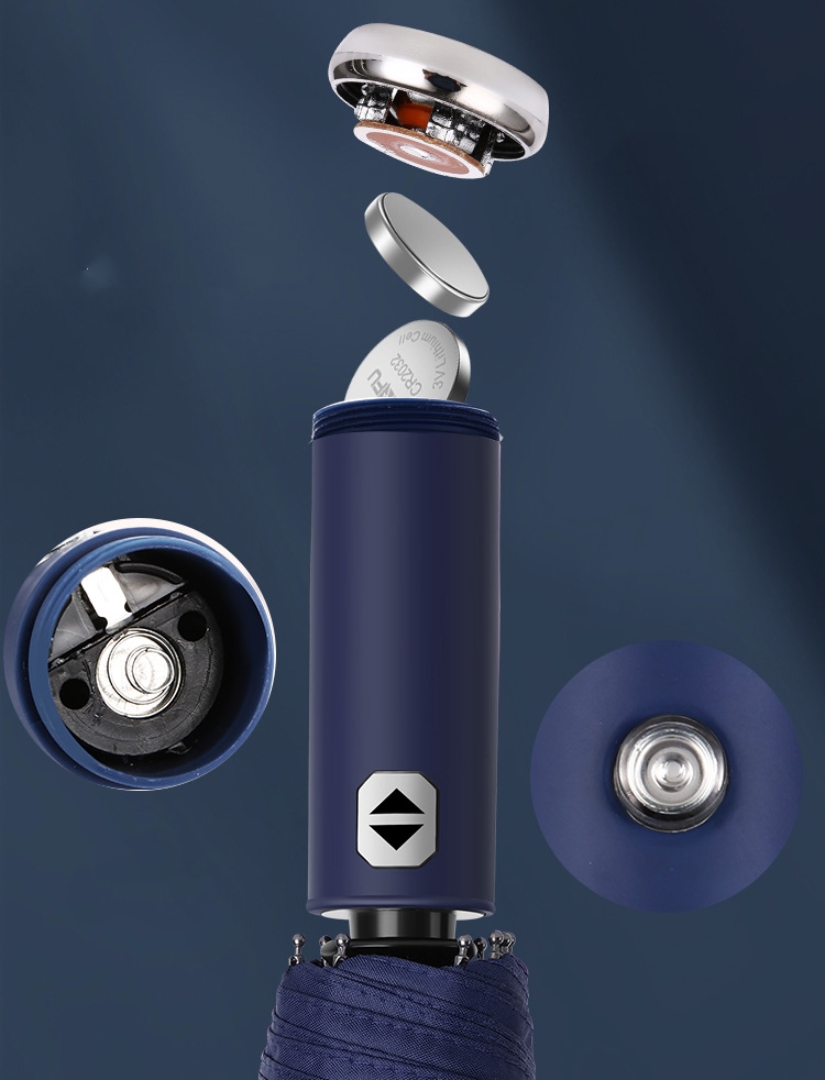 Automatic Folding Umbrella with Led Light OEM detail photo 6