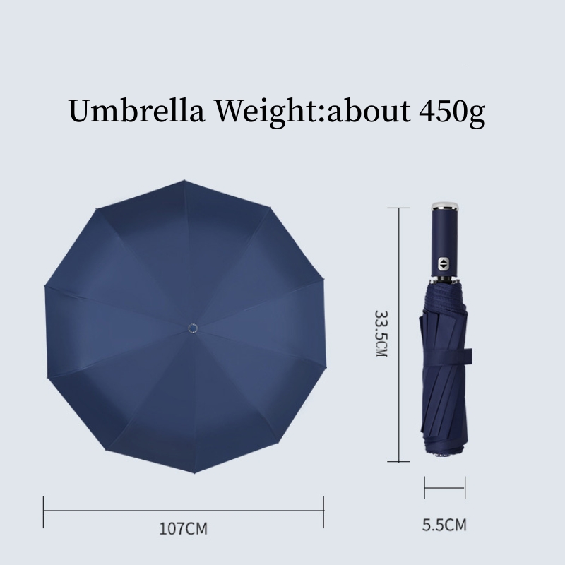 Automatic Folding Umbrella with Led Light OEM detail photo 7