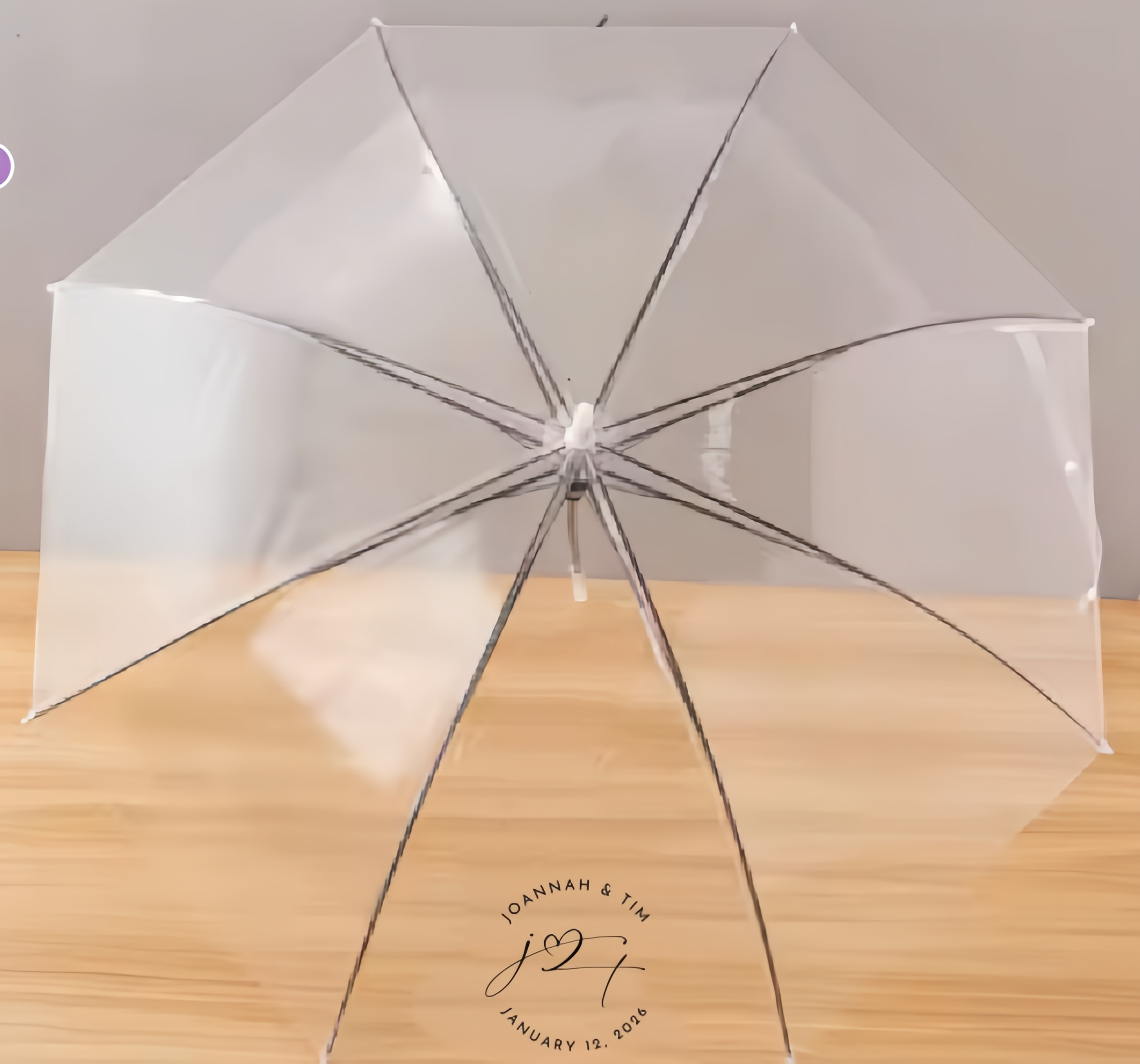 Clear Straight Handle Umbrella with Logo — Golf Umbrella OEM for promotional gift programs, custom logo, image 3