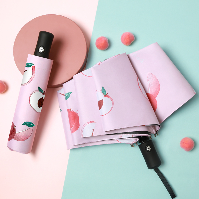 Fruit Pattern Automatic Sunny & Rain Umbrella — Children Umbrella OEM for promotional gift programs, custom logo, image 5
