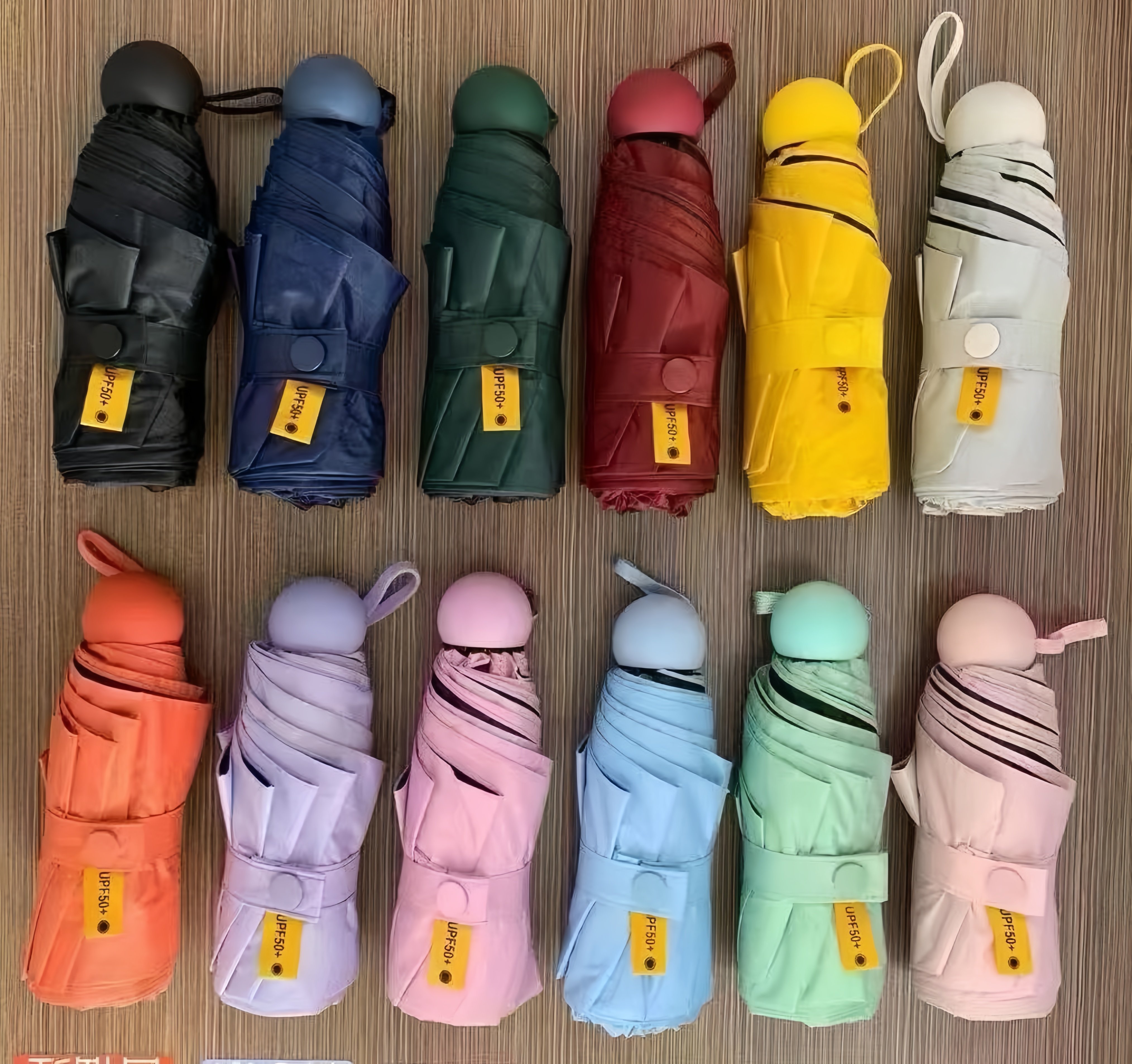 Wholesale Mini 5 Fold Pocket Umbrella — Manual Umbrella OEM for promotional gift programs, custom logo, image 3