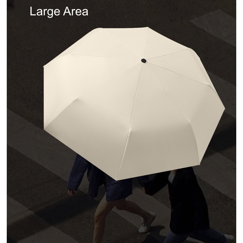 Pure Color 3 Fold Automatic Umbrella OEM detail photo 3