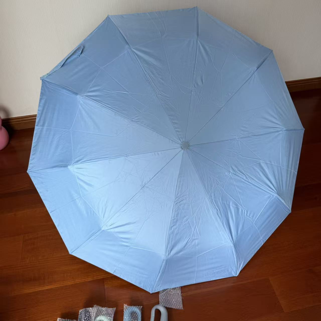 Ring Buckle Handle Folding Umbrella — Automatic Umbrella OEM for outdoor and golf programs, custom logo, image 4