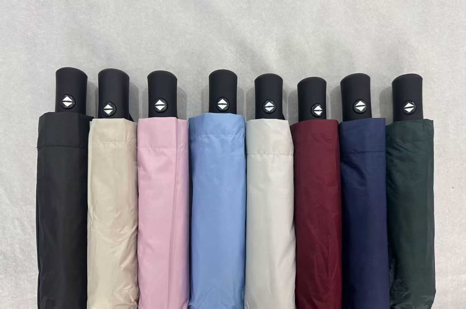 Windproof Compact Automatic Umbrella Custom with Logo OEM detail photo 1