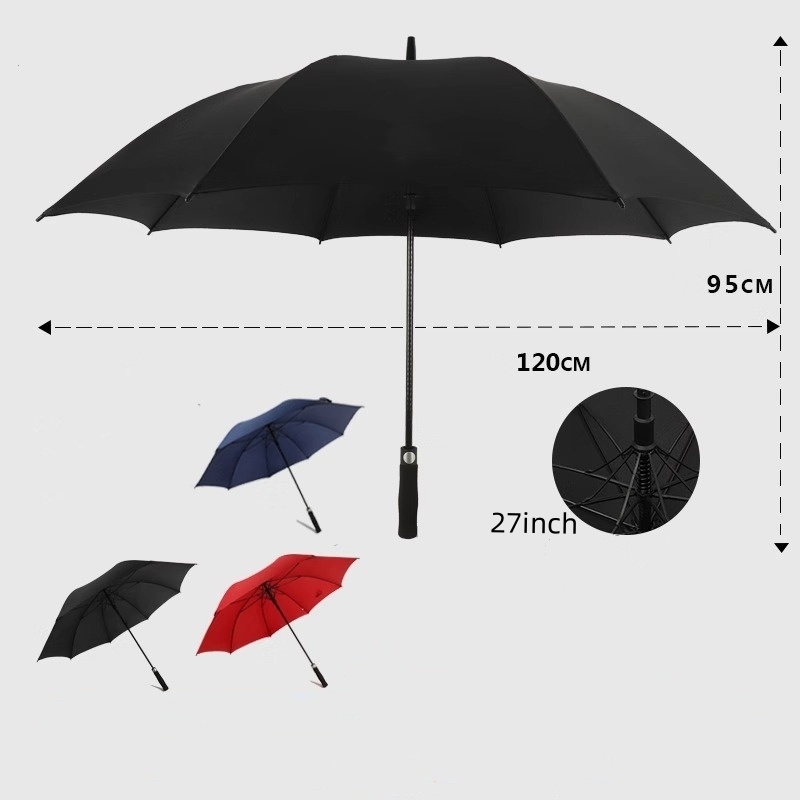 27 Inch Automatic Open Golf Umbrella — Golf Umbrella OEM for business and corporate programs, custom logo, image 3