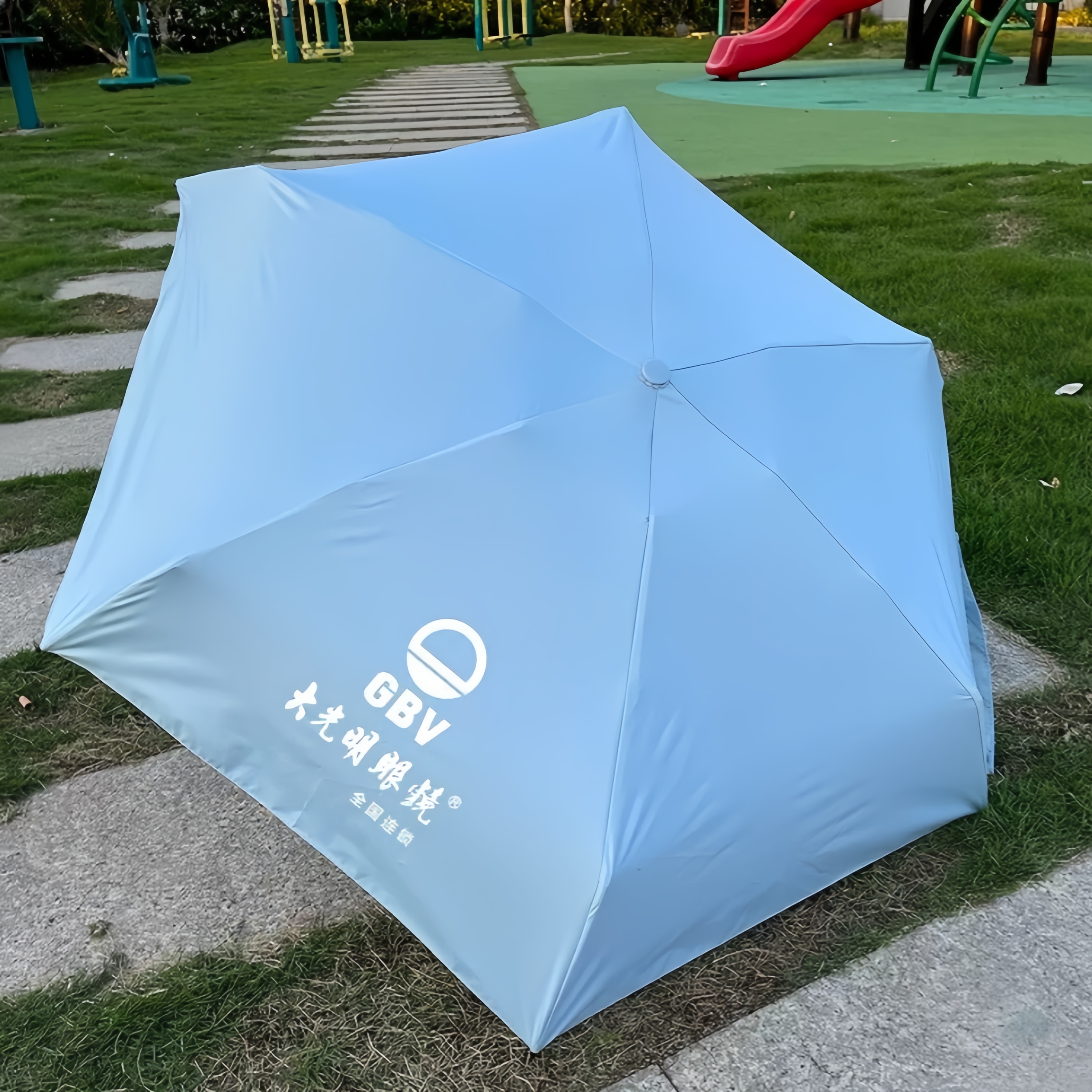 OEM Logo Mini Fold Umbrella with Case OEM detail photo 2