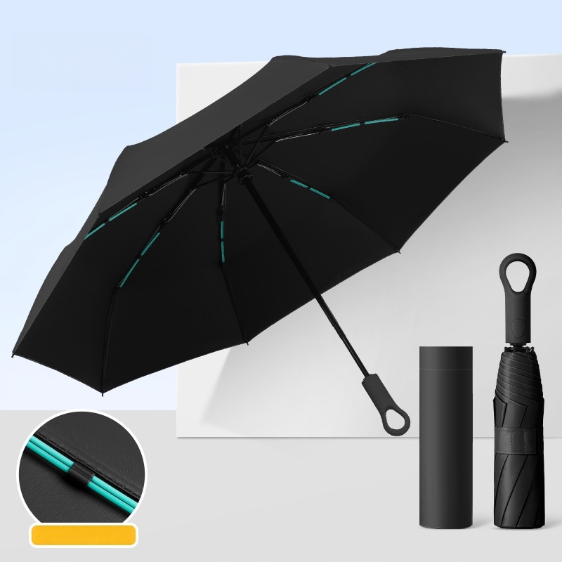 Custom Logo Auto Open Close Ring Handle Umbrella — Automatic Umbrella OEM for promotional gift programs, custom logo, image 4