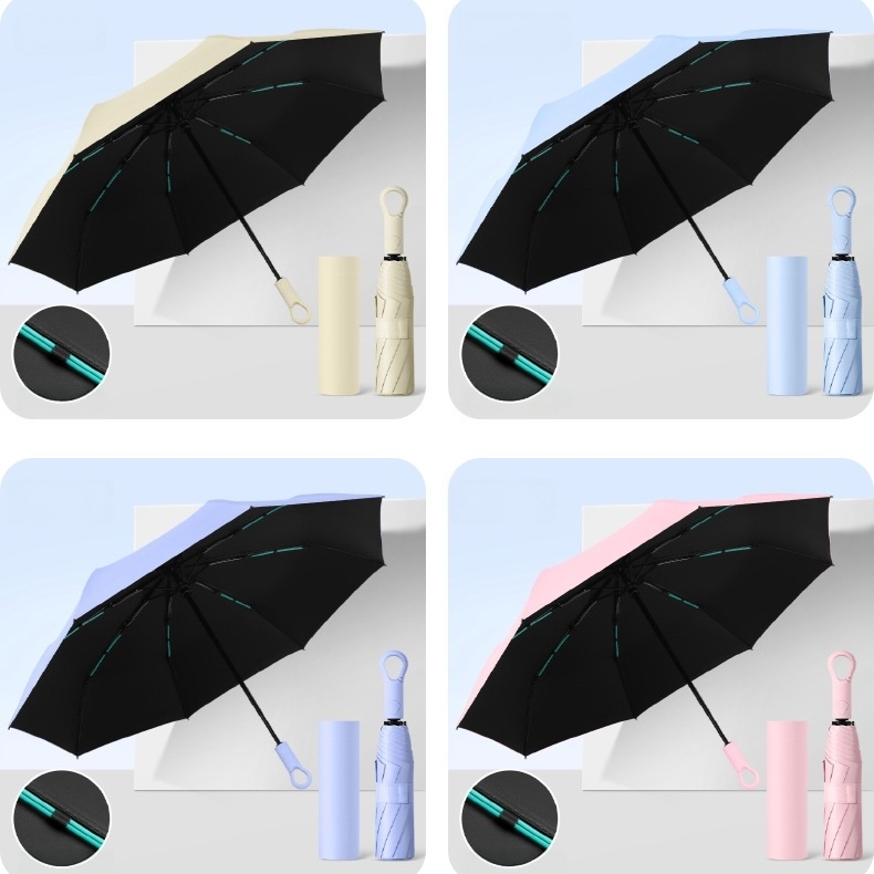 Custom Logo Auto Open Close Ring Handle Umbrella — Automatic Umbrella OEM for promotional gift programs, custom logo, image 5
