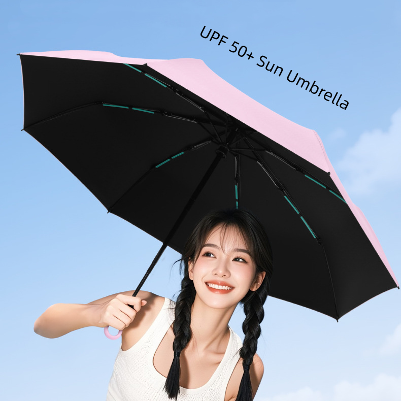 Custom Logo Auto Open Close Ring Handle Umbrella OEM detail photo 2