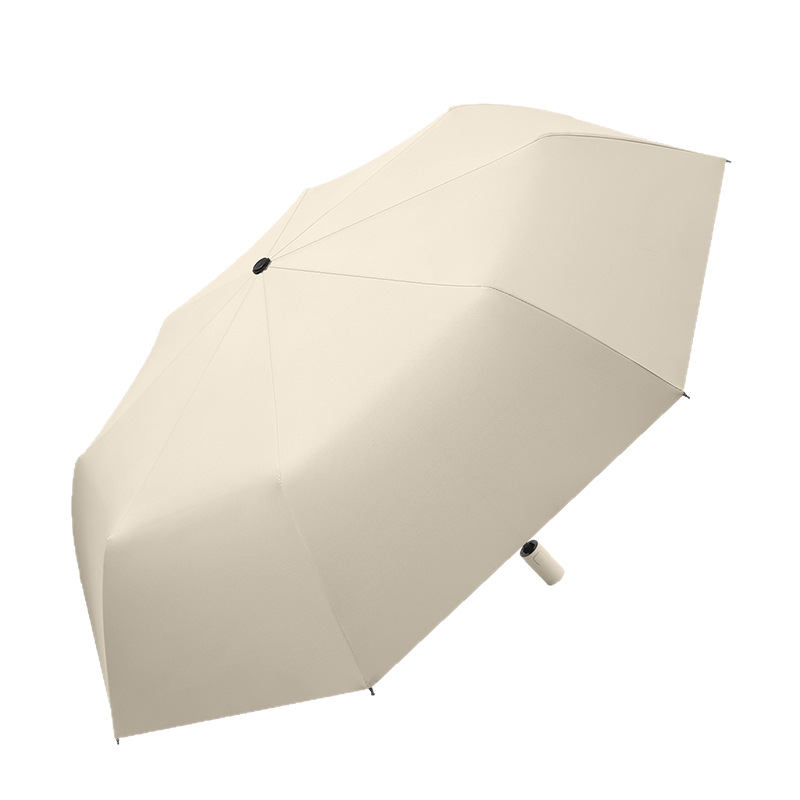 Pure Color 3 Fold Automatic Umbrella